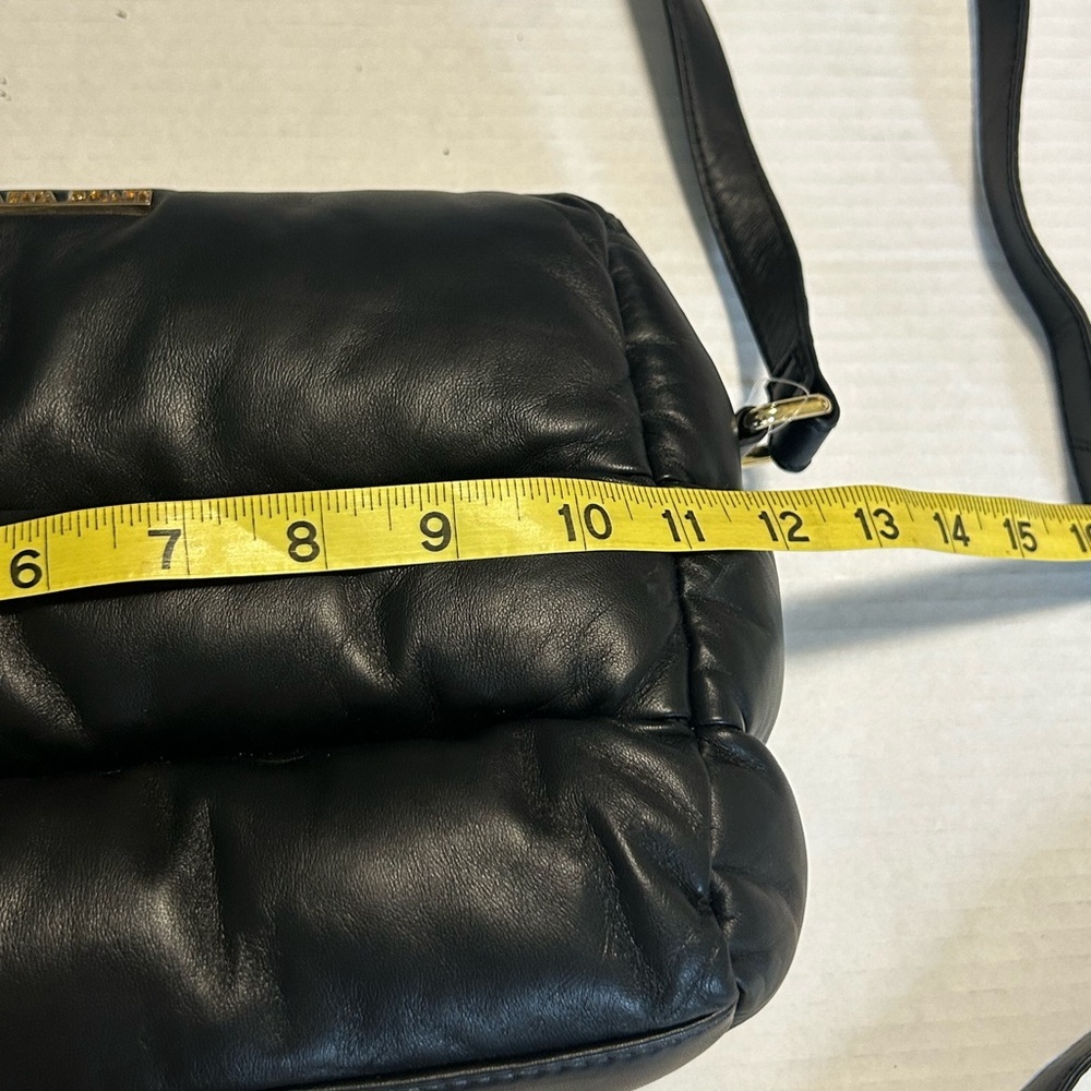 MARTA PONTI Black Quilted Crossbody Adjustable Strap bag NWT - Picture 8 of 12